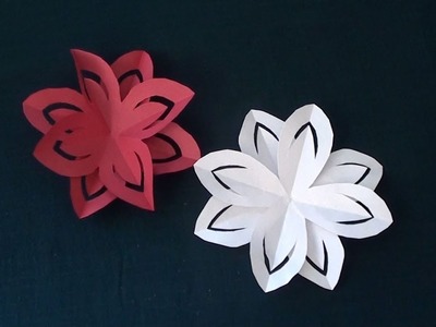 Layered Paper Flowers for Kids | Easy DIY Paper Arts and Crafts