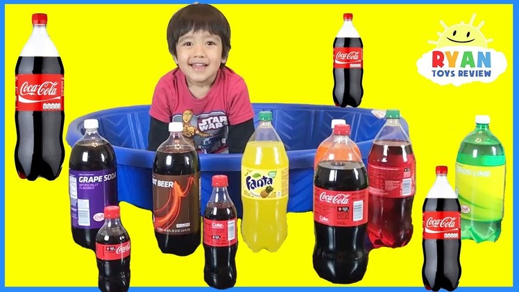 Learn colors for children kids toddlers Coca Cola and Ball Pit Show! Learning Video Compilation