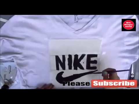 Make Your Own DIY Custom Brand T-Shirt Without Transfer Paper at Home Tutorial