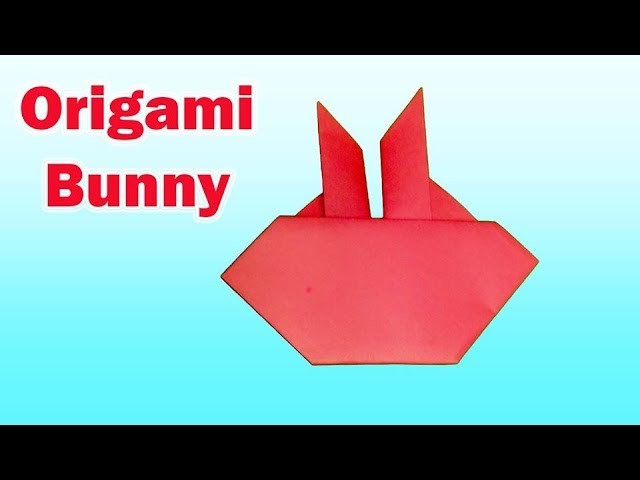 ORIGAMI BUNNY-How to Make an Simple Paper Easter Bunny.Origami Bunny Face.Rabbit Face for Kids Craft