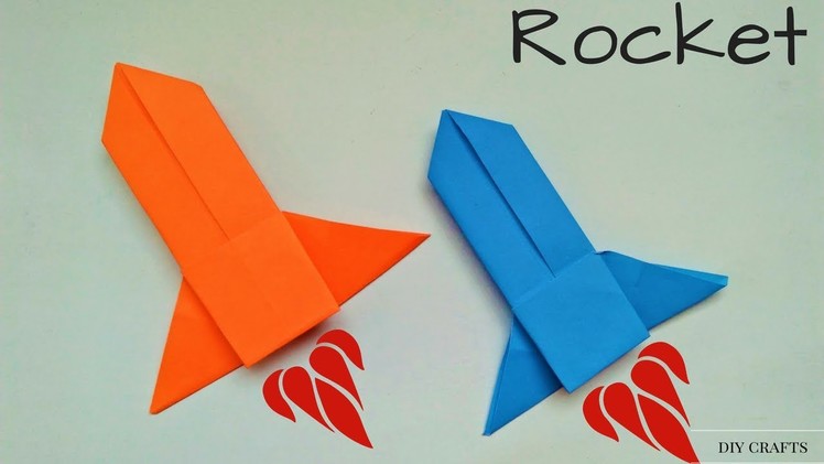 Origami: Rocket - How to Make a Paper Rocket Launcher.Spaceship - Easy Origami Rocket Instructions