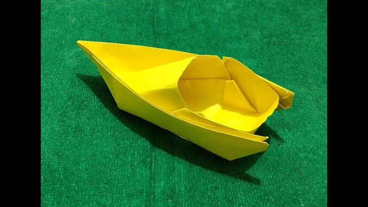 Origami Speed Boat; How to Make Origami Paper Speed Boat Step by Step HD