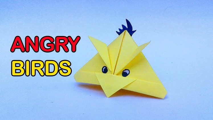 Paper Angry Bird-Origami Angry Yellow Bird | Diy paper Angry birds tutorials