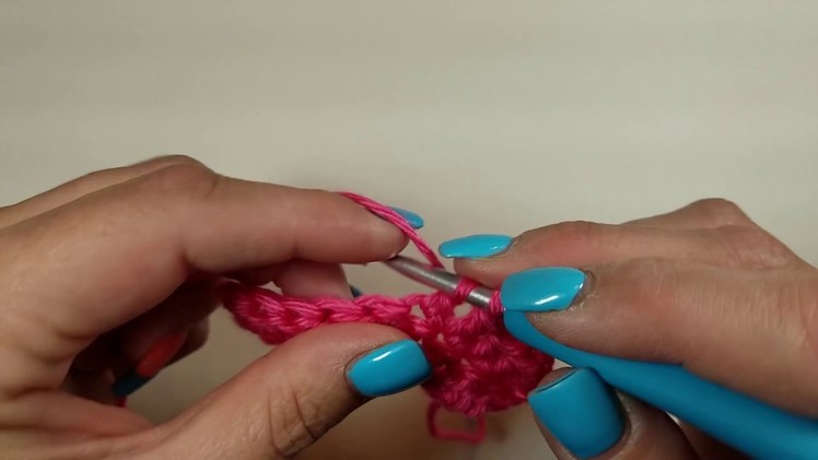 Standing dc double crochet tutorial