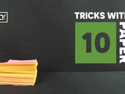 10 MAGIC TRICKS - EXPERIMENTS - LIFE HACKS WITH PAPER