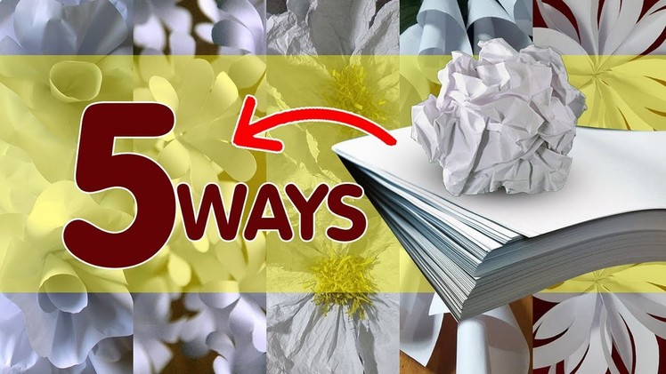 5 Ways to Make Bond Paper Flowers