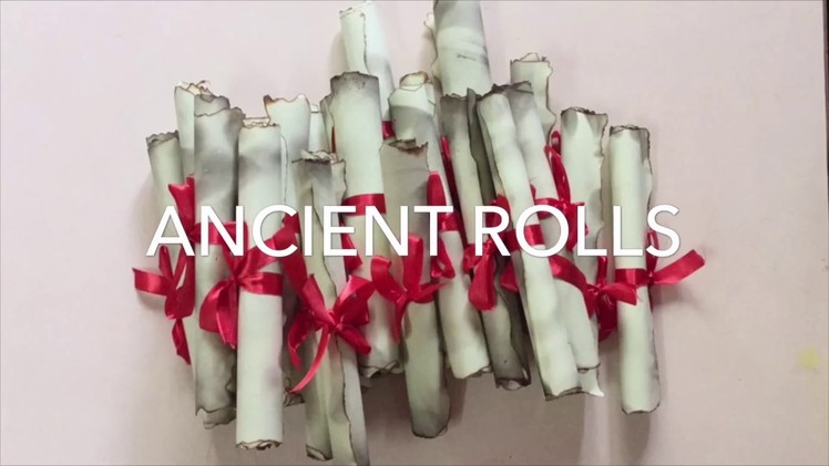 ANCIENT HANDMADE OLD PAPER ROLLS. SCROLLS FOR INVITATIONS, NOTES, ETC - Post 37