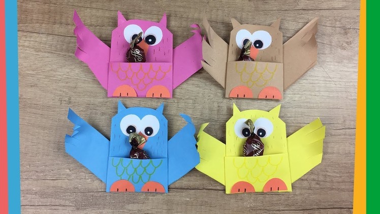 Back to school gift idea, CUTE and easy to make paper owl