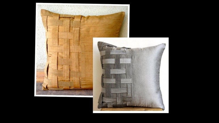Basket Weave Cushion Cover Cutting and Stitching  | DIY | Home Decor