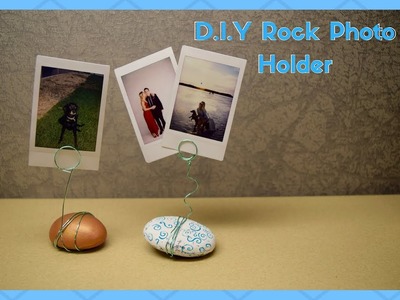 D.I.Y College Decor- Campus Crafts #7 Wire Rock Photo Holder