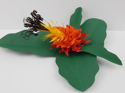 Decoration canna lily DIY papercraft quilling flower table deco crafting with paper