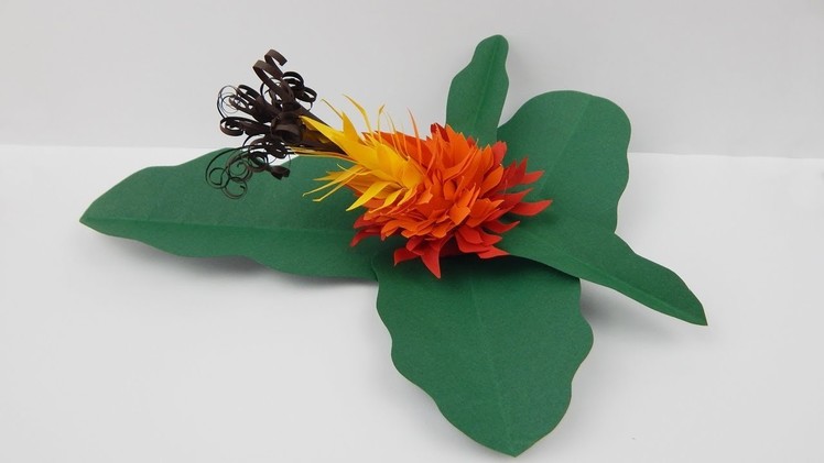 Decoration canna lily DIY papercraft quilling flower table deco crafting with paper