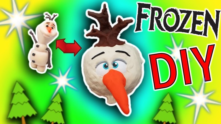 Disney Frozen DIY Play-Doh Olaf Crafts For Kids! Learn Colors Drill N Fill Faces How To Video