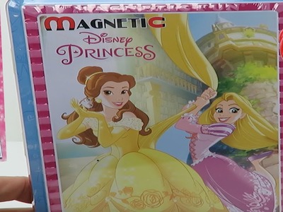 Disney Princess Magnetic fun Paper Dolls SET Belle Rapunzel Ariel Cinderella Tiana Dresses Toy