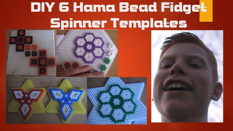 DIY 6 Hama Bead Fidget Spinner Templates