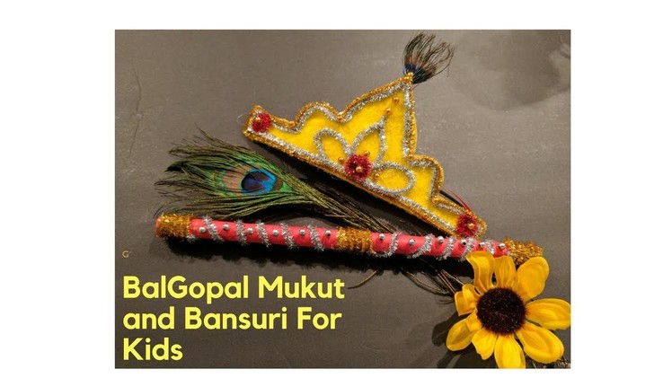 DIY Balgopal Mukut for Kids | DIYJanmashtami Special  Krishna Mukut for Kids