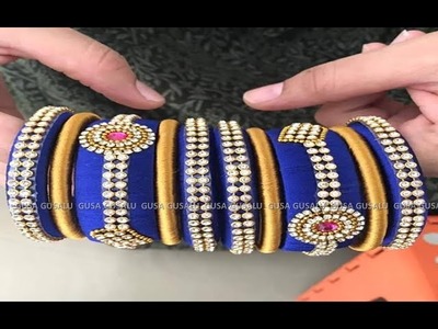 DIY | Bridal Silk thread bangles new models | online shopping | Latest silk thread bangles designs