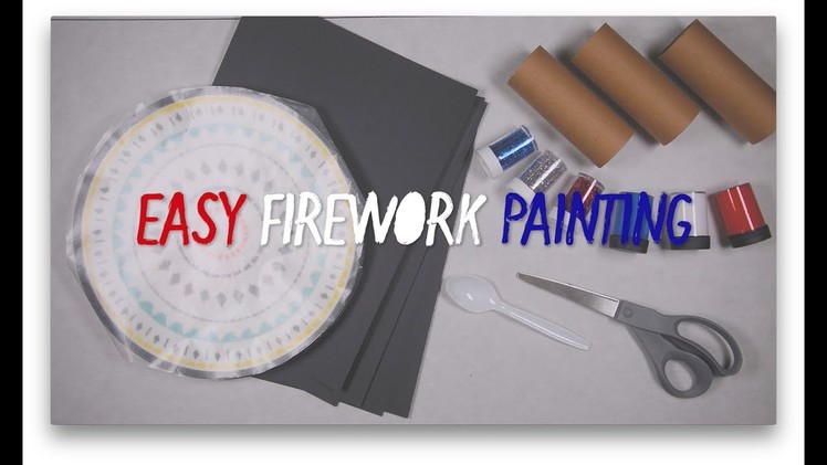 DIY Crafts: Easy Firework Painting for Kids