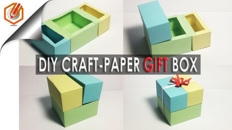 DIY crafts: Paper GIFT BOX (Easy)