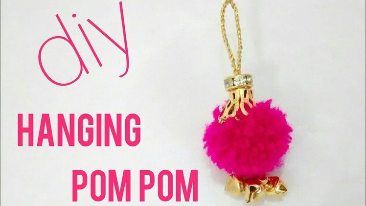 DIY easy : Decorative pom pom Hanging RAKHI. for Dress with Golden Touch (HD video)