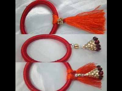 DIY Easy Silk Thread Lumba Rakhi for Bhabhi