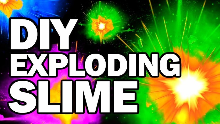 DIY Exploding Slime - Collab FAIL!!! w.CRH - Man Vs Slime #2