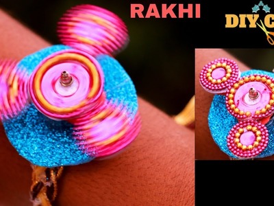 DIY Fidget Spinner Rakhi  | Ball chain & Kundan |  DIYCrafts India #39