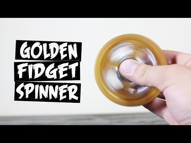 DIY Gold Hot Glue Hand Spinner Fidget Toy