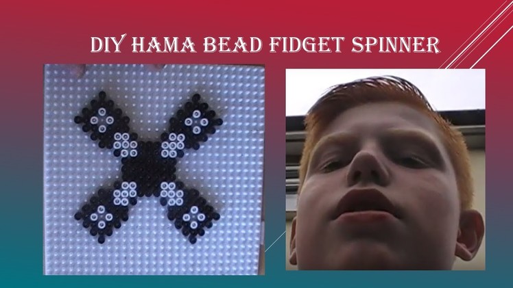 DIY Hama Bead fidget spinner