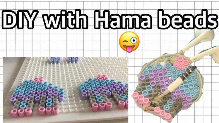 DIY headphones ???? holder from Hama beads