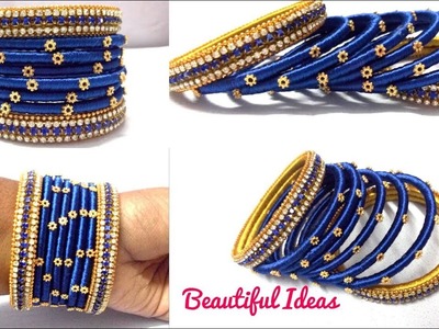 DIY||How to Make Old Bangles Turn in to New Silk thread Designer Bangles.ReUse Ideas.Bridal Bangles