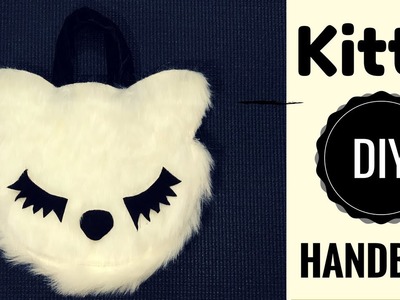 DIY Kitty Handbag | Trendy White Fur HandBag by Live Creative