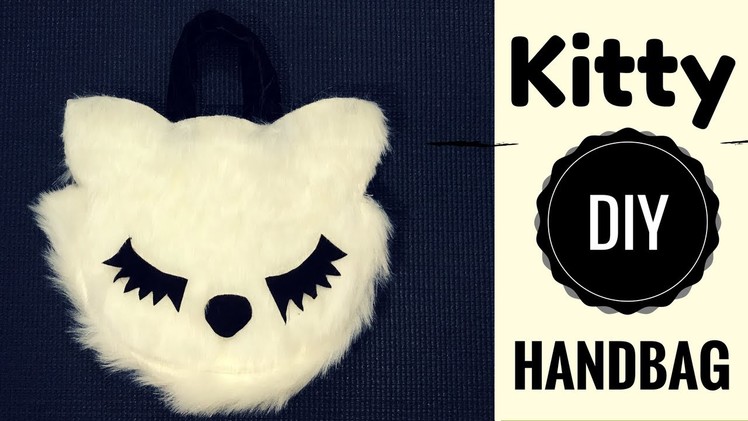 DIY Kitty Handbag | Trendy White Fur HandBag by Live Creative