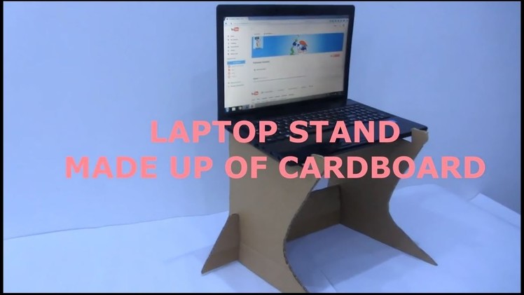 DIY   Laptop Stand Made Up Of Cardboard--Very Simple