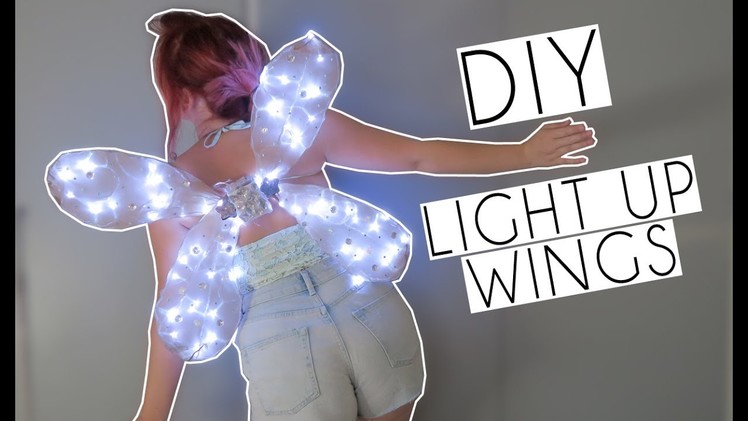 DIY Light Up Festival Costume Wings | Paige Joanna