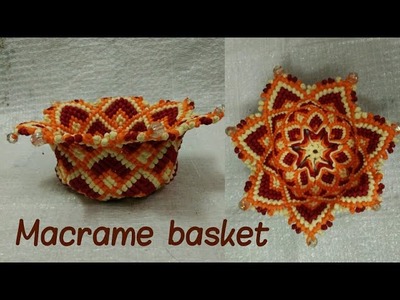DIY macrame basket full step wise procedure requested video inspiration from Pinterest