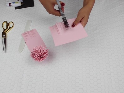DIY - Making Flower Centers using Fringe Scissors