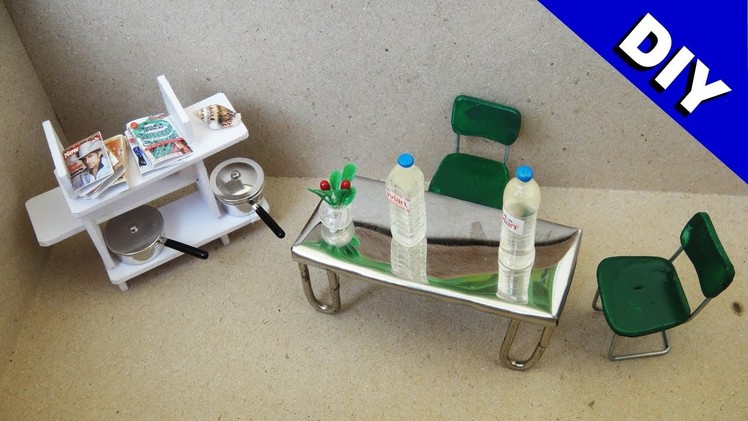 DIY Miniature Dining Table and Chairs Dollhouse #2
