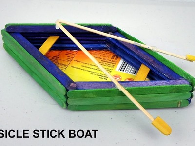 DIY Popsicle Stick Boat | Toy for kids - Easy Craft ideas