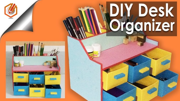 EASY DIY desk organizer. drawer organizer.Pencil Holder