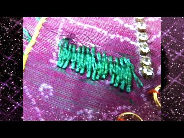 Filling stitch in Aari work | Filling stitch in Maggam work | DIY