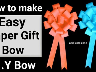 Handmade bow with paper | Friendship day 2017 | Friendship day gift ideas| Paper bow tutorial |