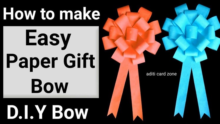 Handmade bow with paper | Friendship day 2017 | Friendship day gift ideas| Paper bow tutorial |