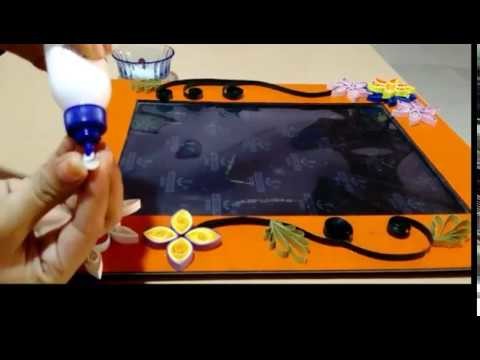 How to decorate photo frame with quilling