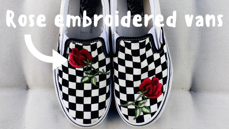 How to: DIY Rose Patch Vans