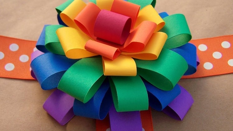 How To Make A Paper Bow Easy Step By Step