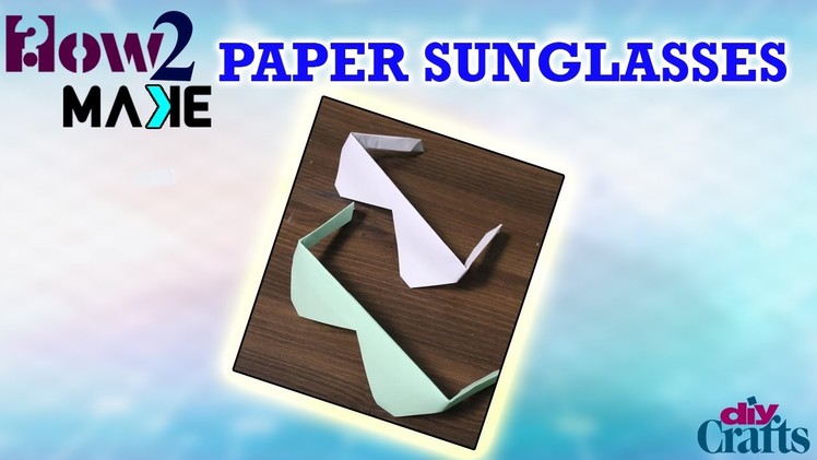 How to make Sun Glasses with waste paper in a simple and easy way