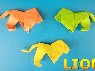 Make Easy Paper Origami Lion - Paper Crafts - Makeators #38
