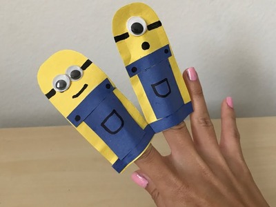 MINIONS FINGER PUPPETS | Make Out of Paper