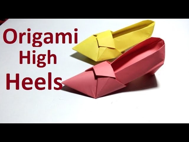 Origami High Heels:-Beautiful Paper High Heels Easy Tutorial|Origami High Heels for Girls